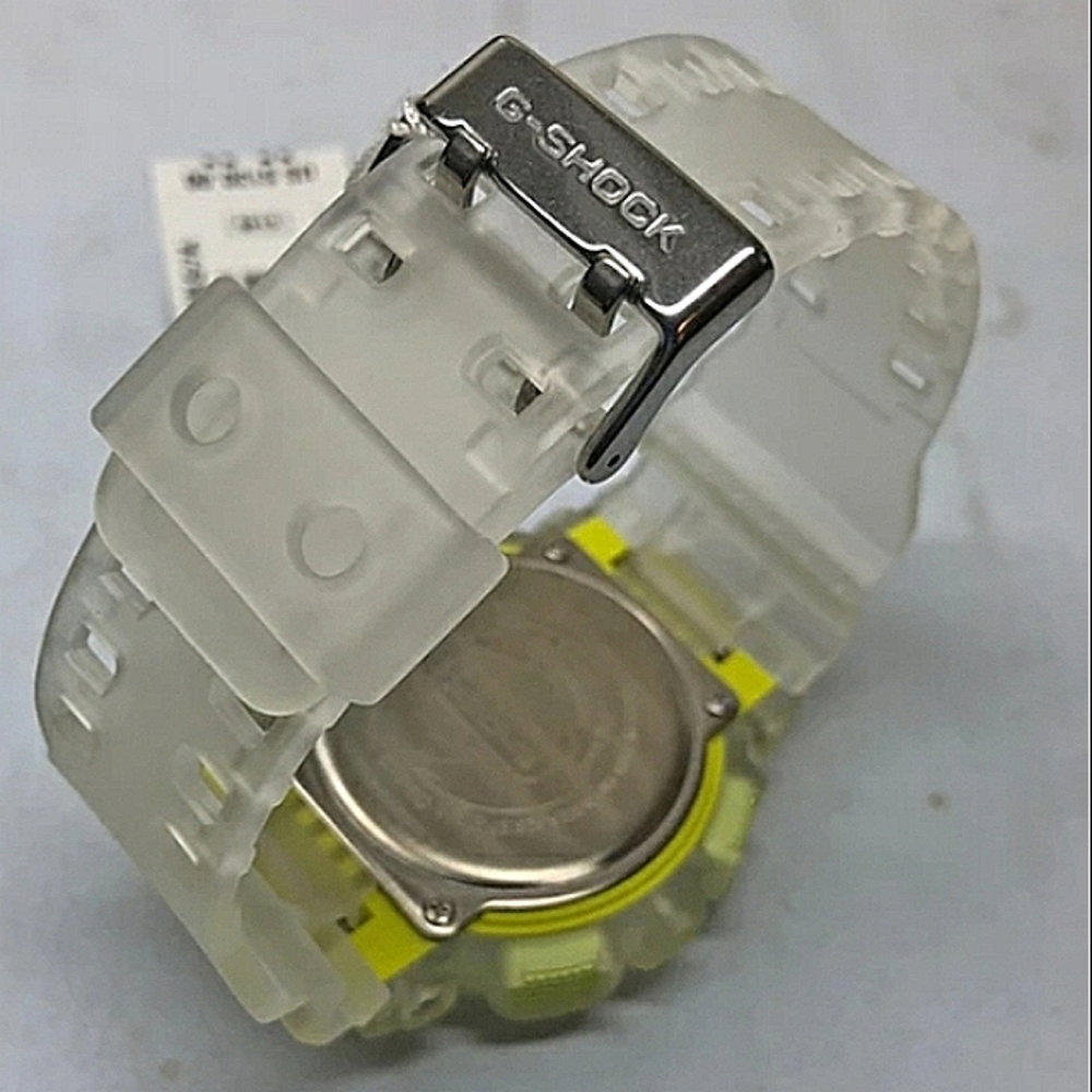 Casio Neon Green Glow & Transparent G-Shock ⌚ - Picture 8 of 9